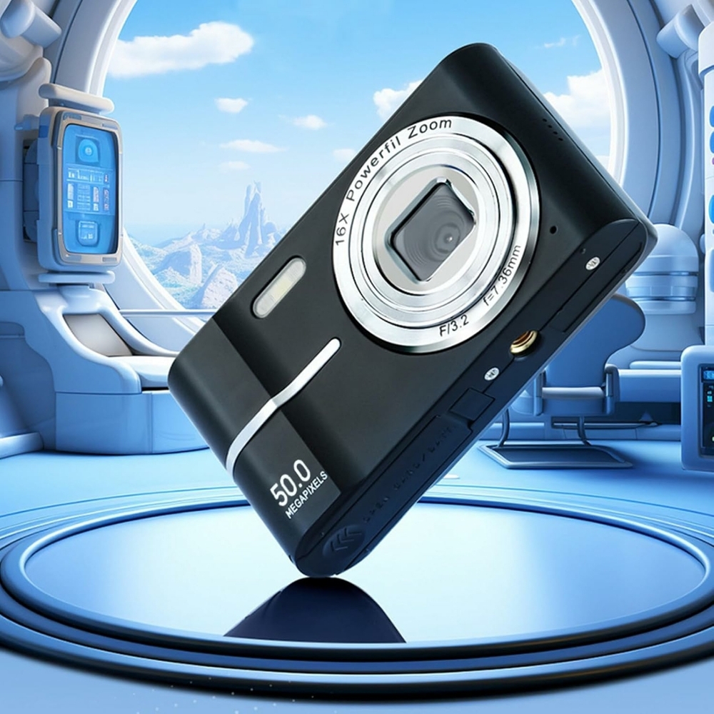 4k Digital Camera Compact Mini Camera for Photography, Vlogging Camera with 4400